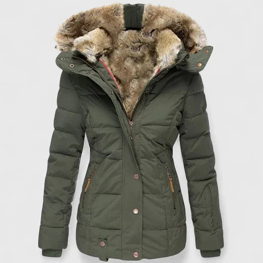 Uomaboutique Abelone frakke med hætte dame 1