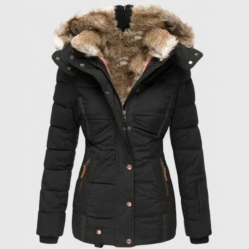 Uomaboutique Abelone frakke med hætte dame 2