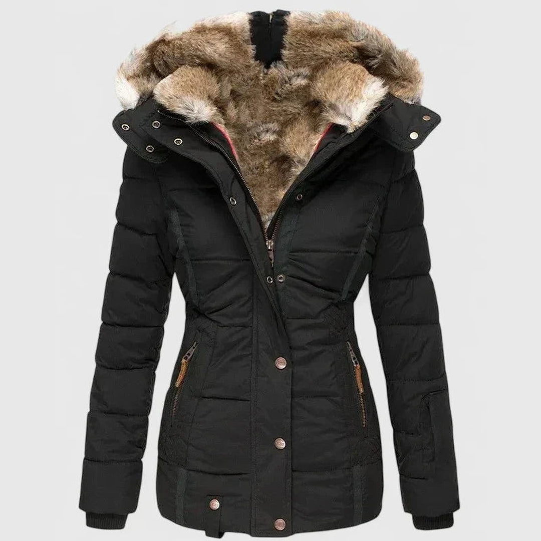 Uomaboutique Abelone frakke med hætte dame 2