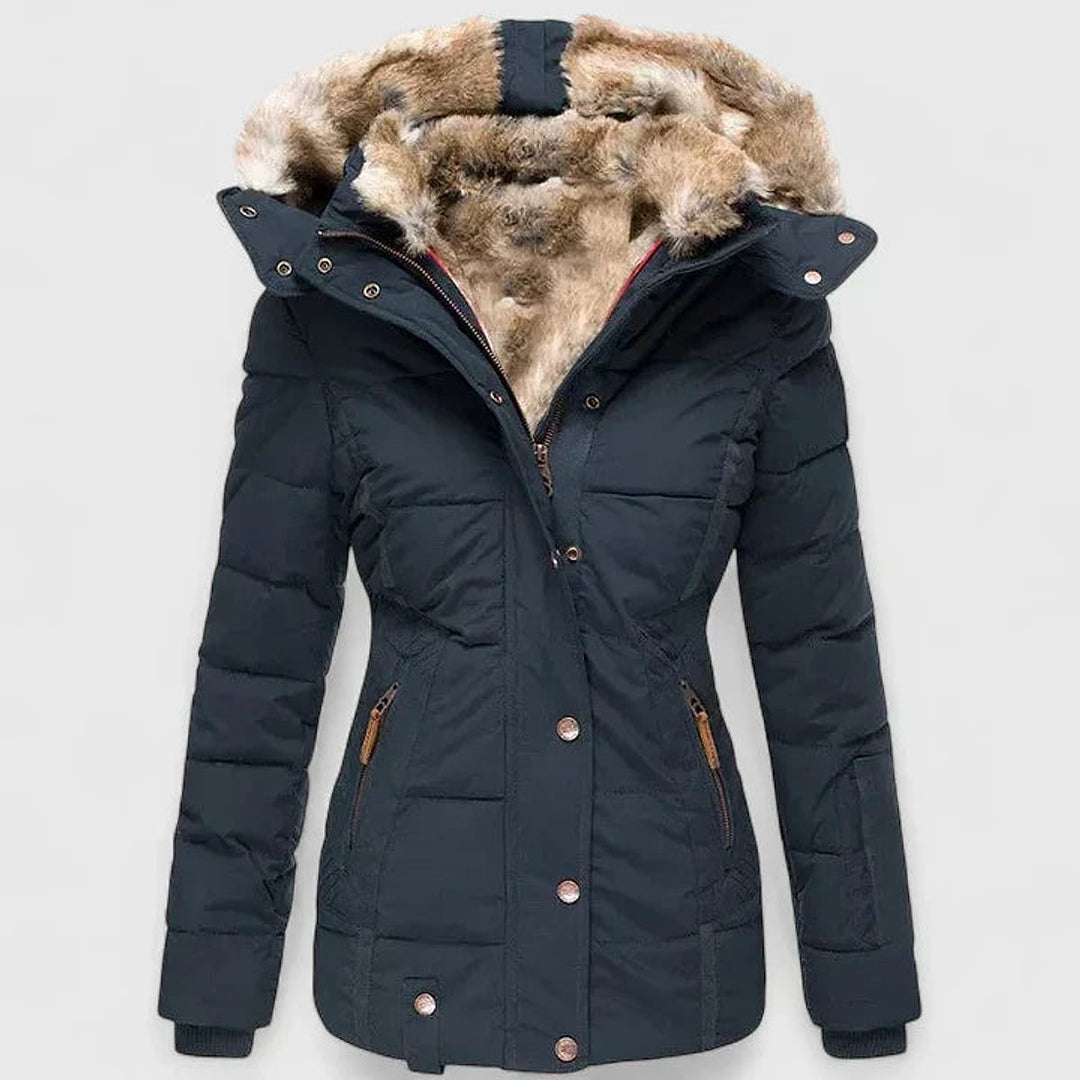 Uomaboutique Abelone frakke med hætte dame 4