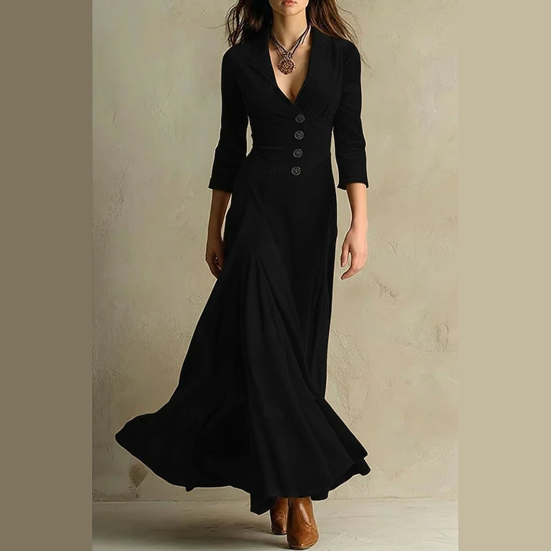 Uomaboutique Bertha lang festkjole dame 1