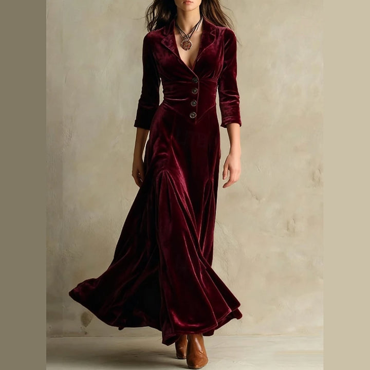Uomaboutique Bertha lang festkjole dame 2