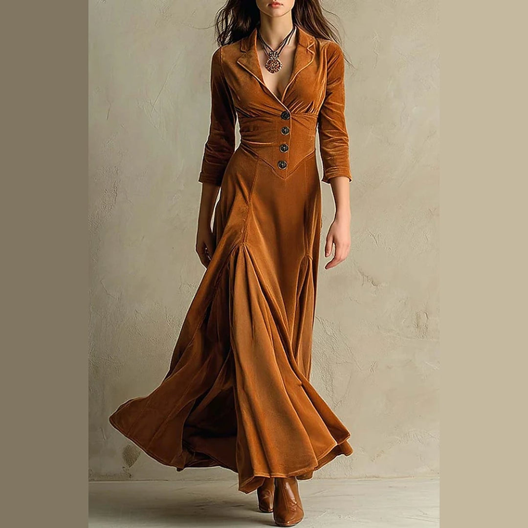 Uomaboutique Bertha lang festkjole dame 3