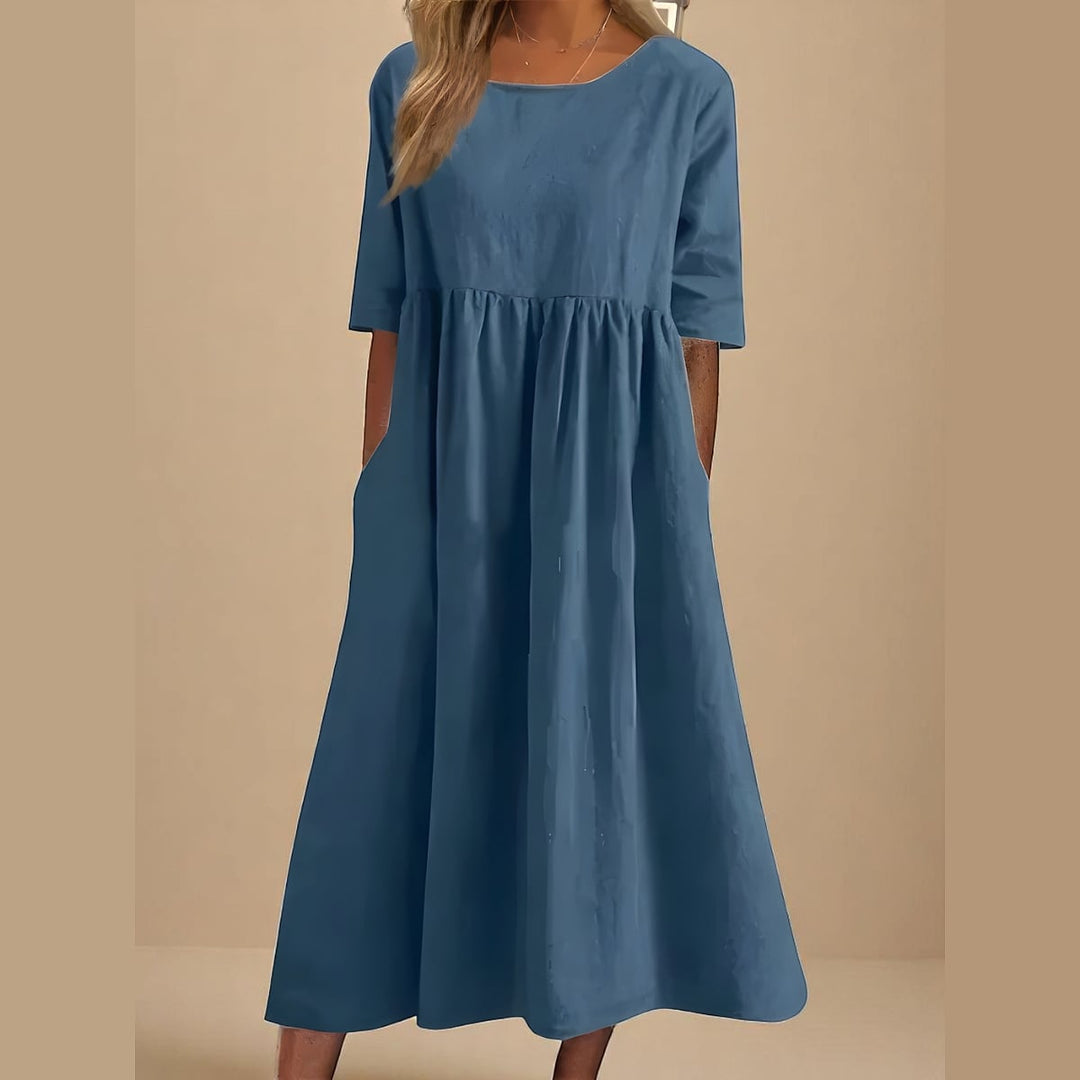 Uomaboutique Charlotte kjole med lommer dame 1
