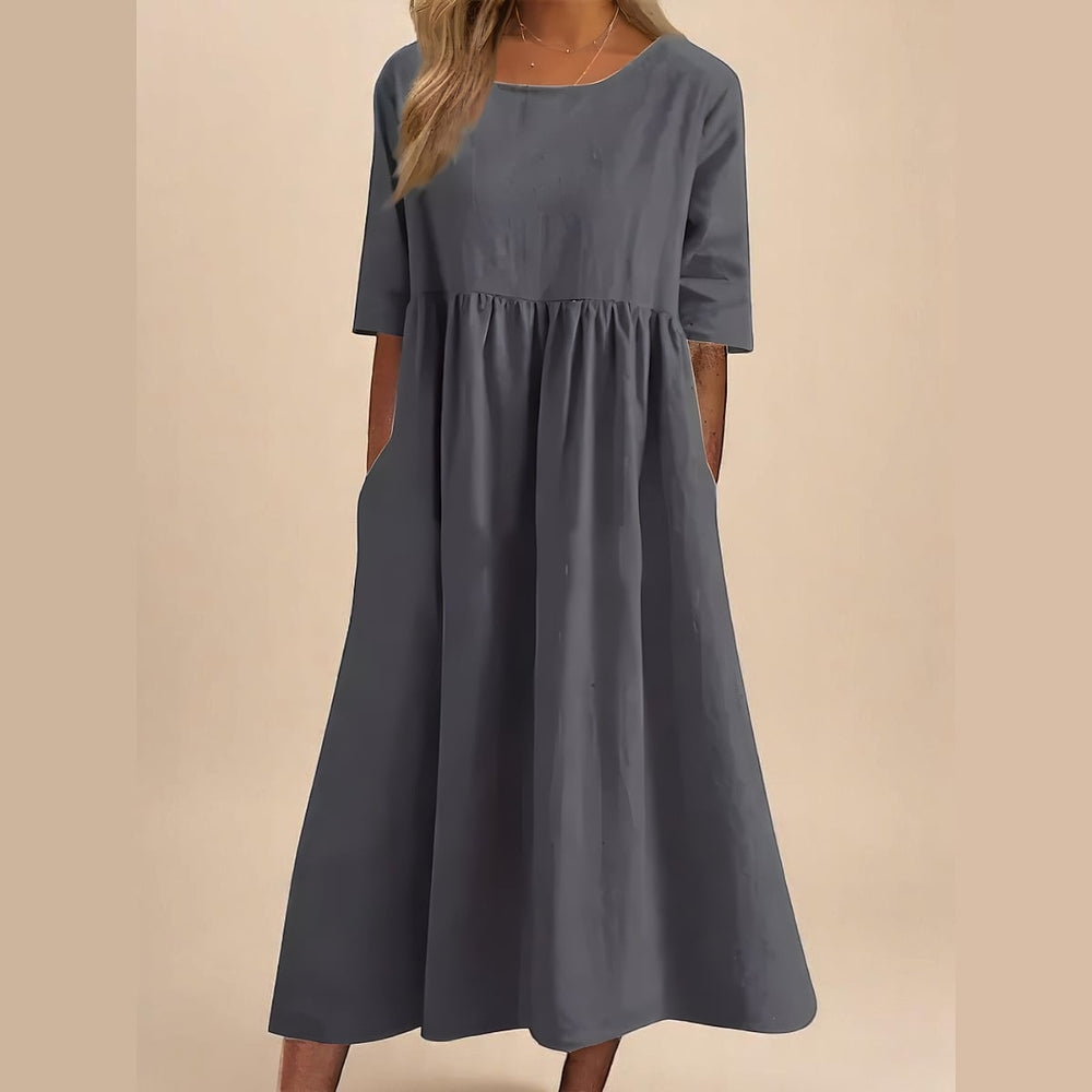 Uomaboutique Charlotte kjole med lommer dame 2
