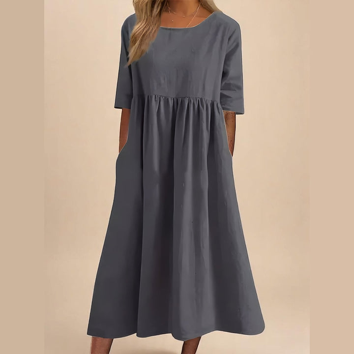Uomaboutique Charlotte kjole med lommer dame 2