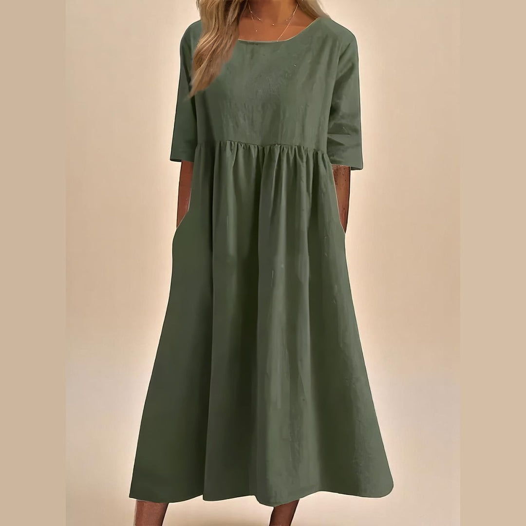Uomaboutique Charlotte kjole med lommer dame 3