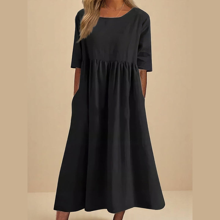 Uomaboutique Charlotte kjole med lommer dame 4