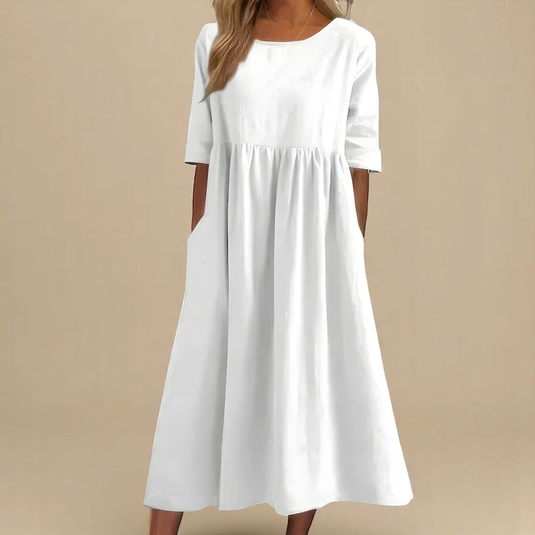 Uomaboutique Charlotte kjole med lommer dame 6