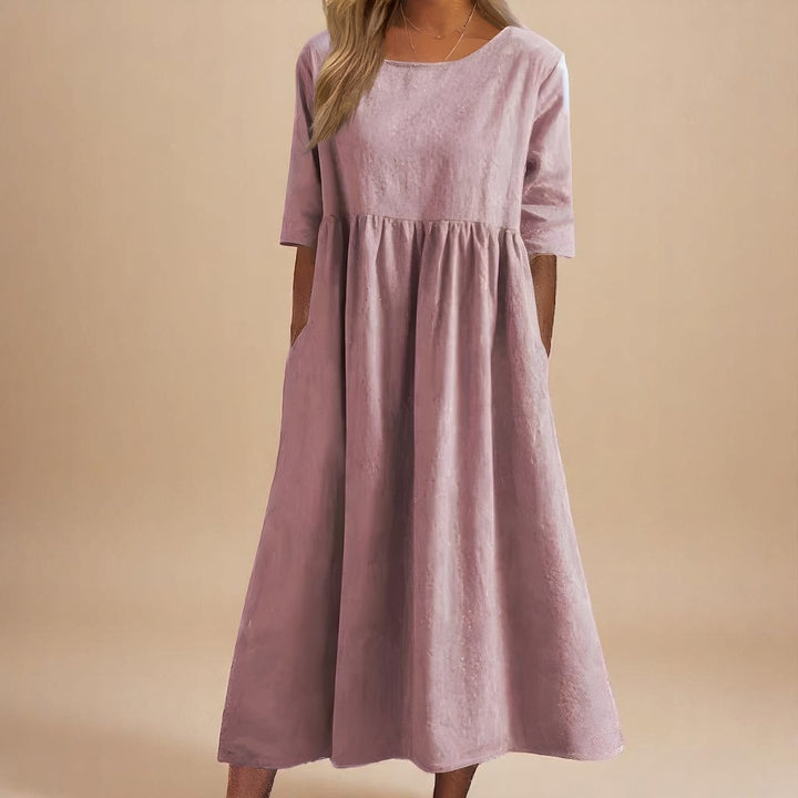 Uomaboutique Charlotte kjole med lommer dame 8