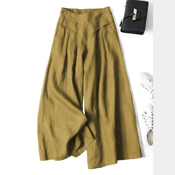 Uomaboutique Cornelia bukser med vide ben dame 4