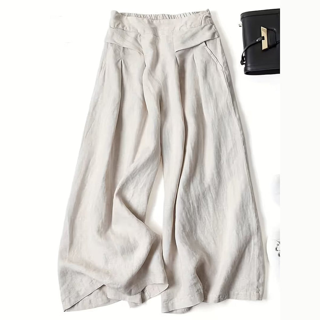 Uomaboutique Cornelia bukser med vide ben dame 7