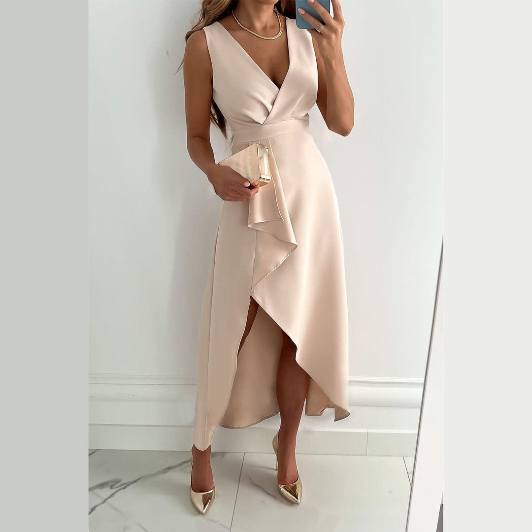 Uomaboutique Ellie lang kjole uden ærmer 1