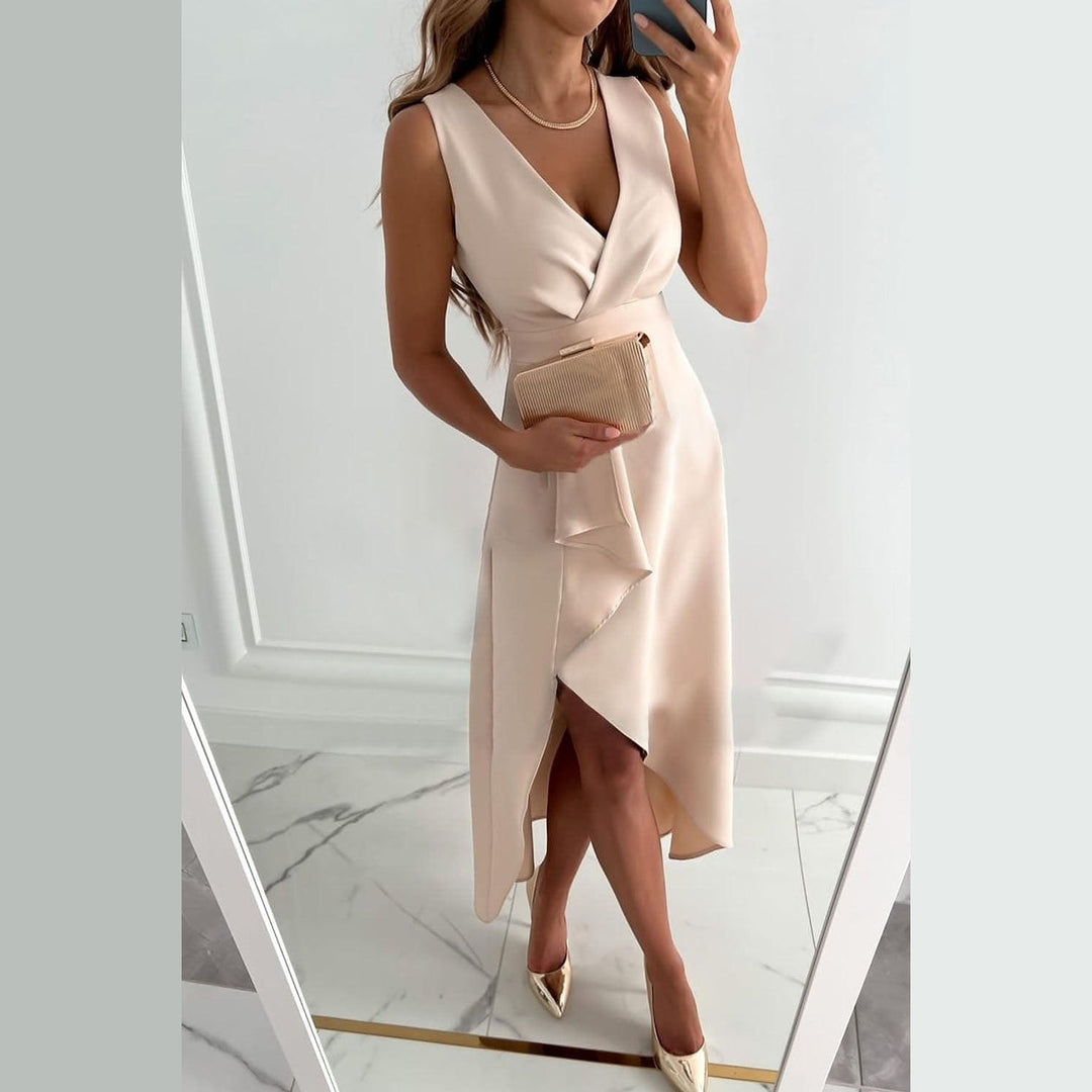 Uomaboutique Ellie lang kjole uden ærmer 4