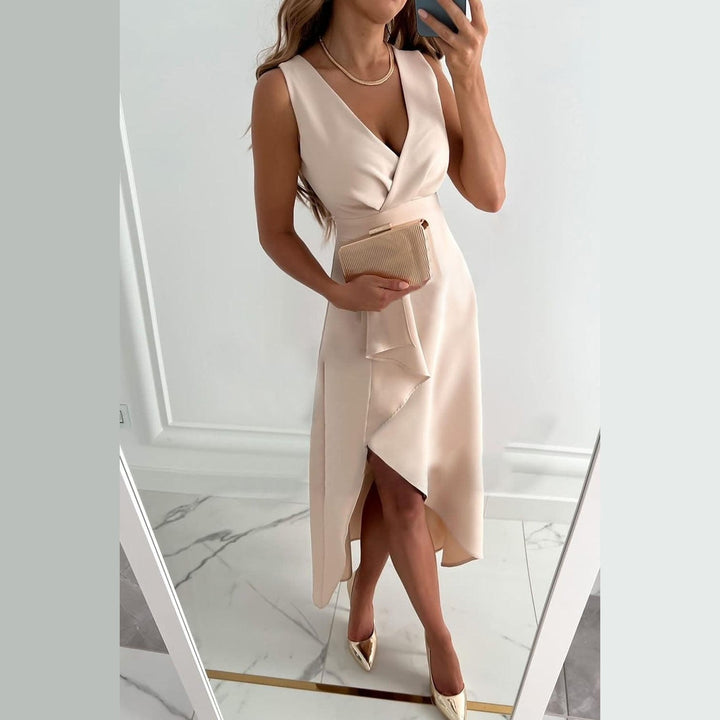 Uomaboutique Ellie lang kjole uden ærmer 4