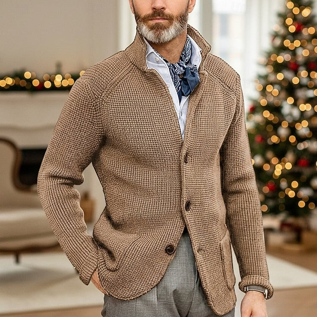 Uomaboutique Felix strikcardigan herre 4