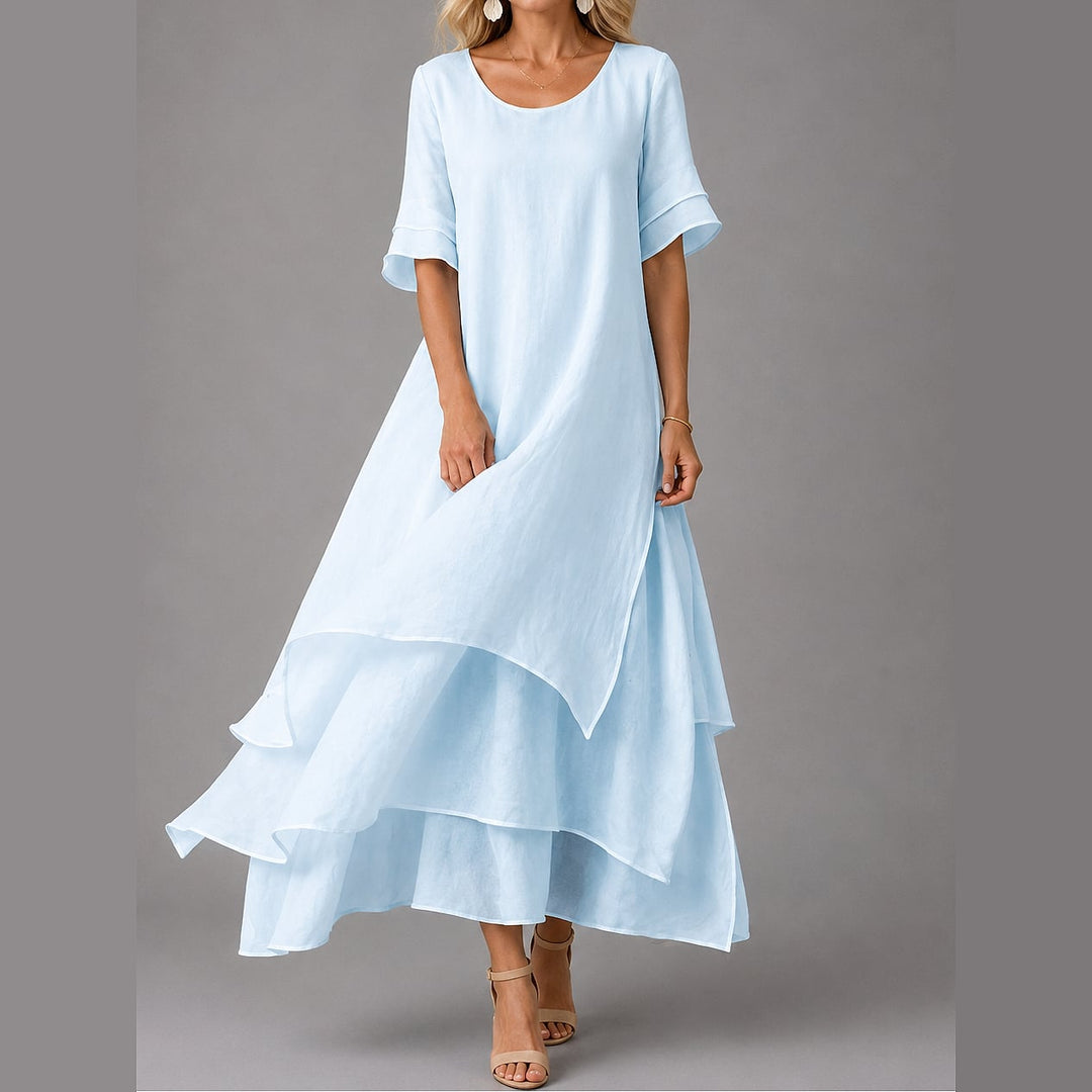Uomaboutique Flora lang maxikjole 3