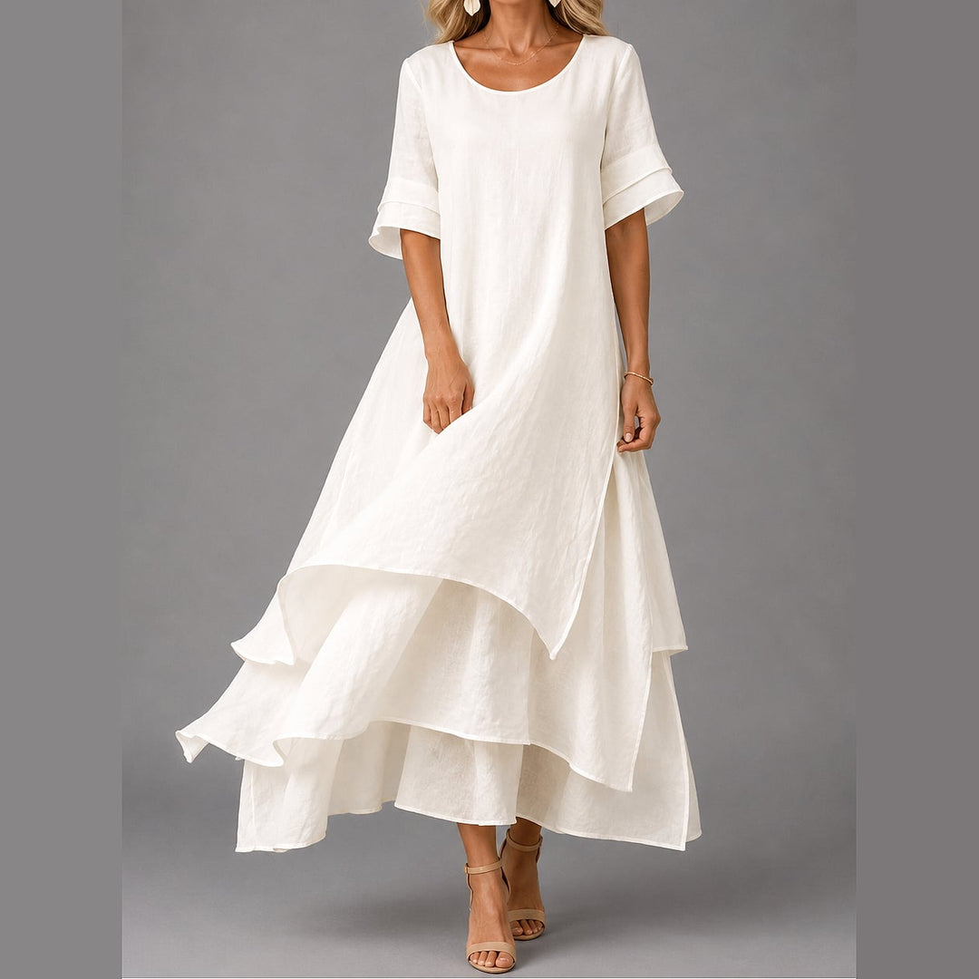 Uomaboutique Flora lang maxikjole 4