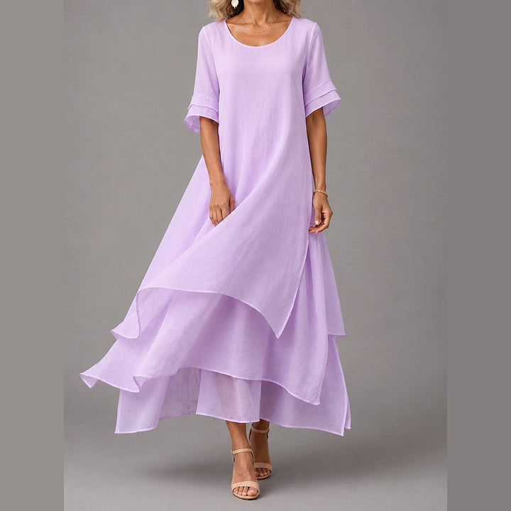 Uomaboutique Flora lang maxikjole 5