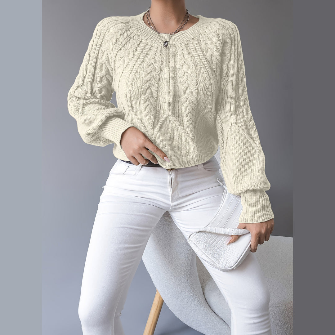 Uomaboutique Frida kabelstrikket trøje 11