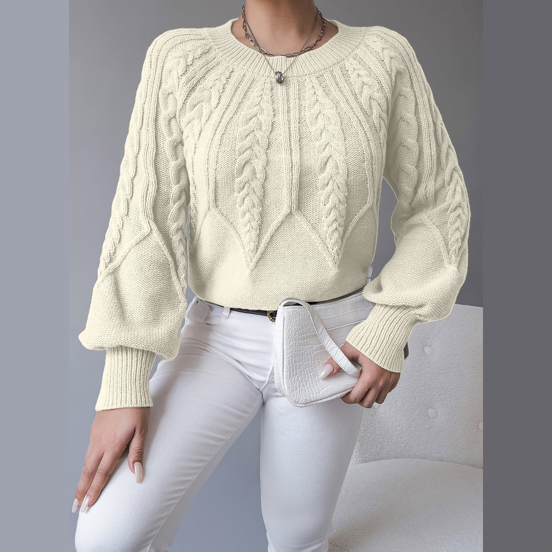 Uomaboutique Frida kabelstrikket trøje 12
