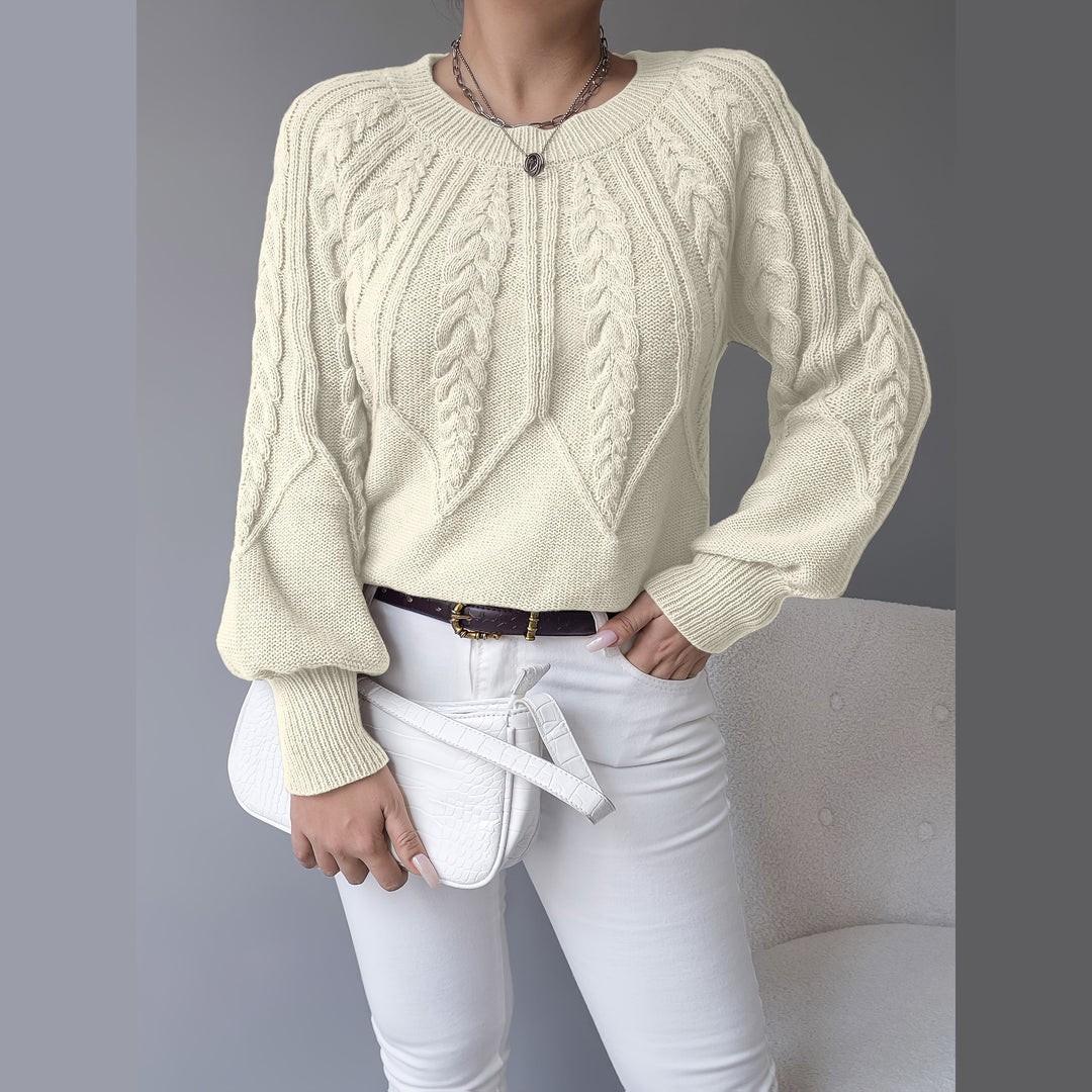 Uomaboutique Frida kabelstrikket trøje 15