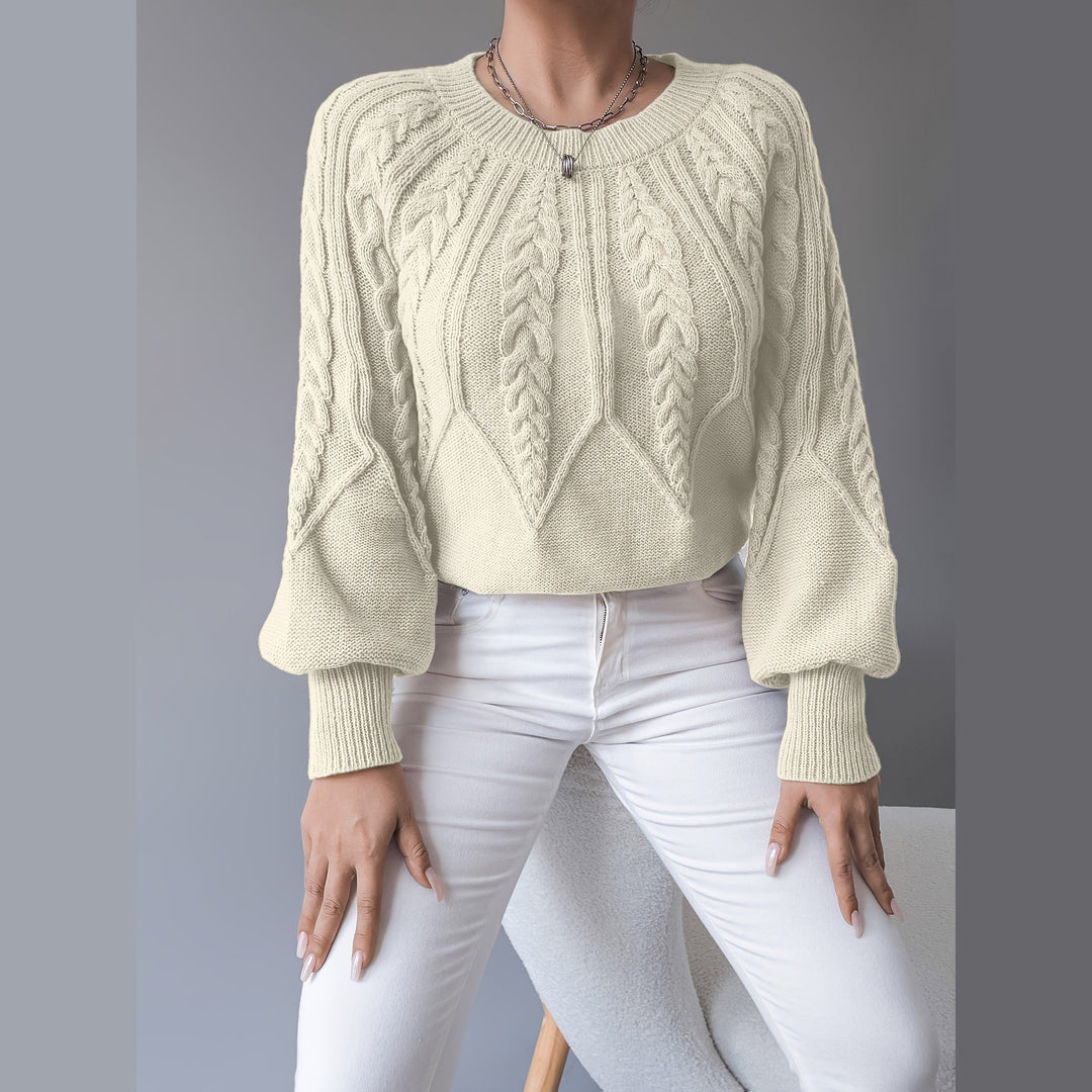 Uomaboutique Frida kabelstrikket trøje 9