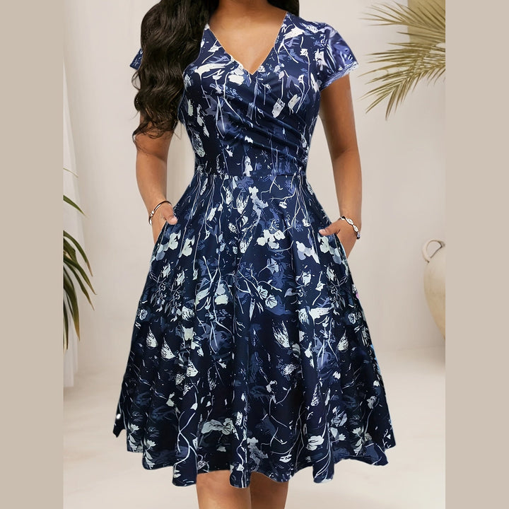 Uomaboutique Helene blomstret midikjole 3