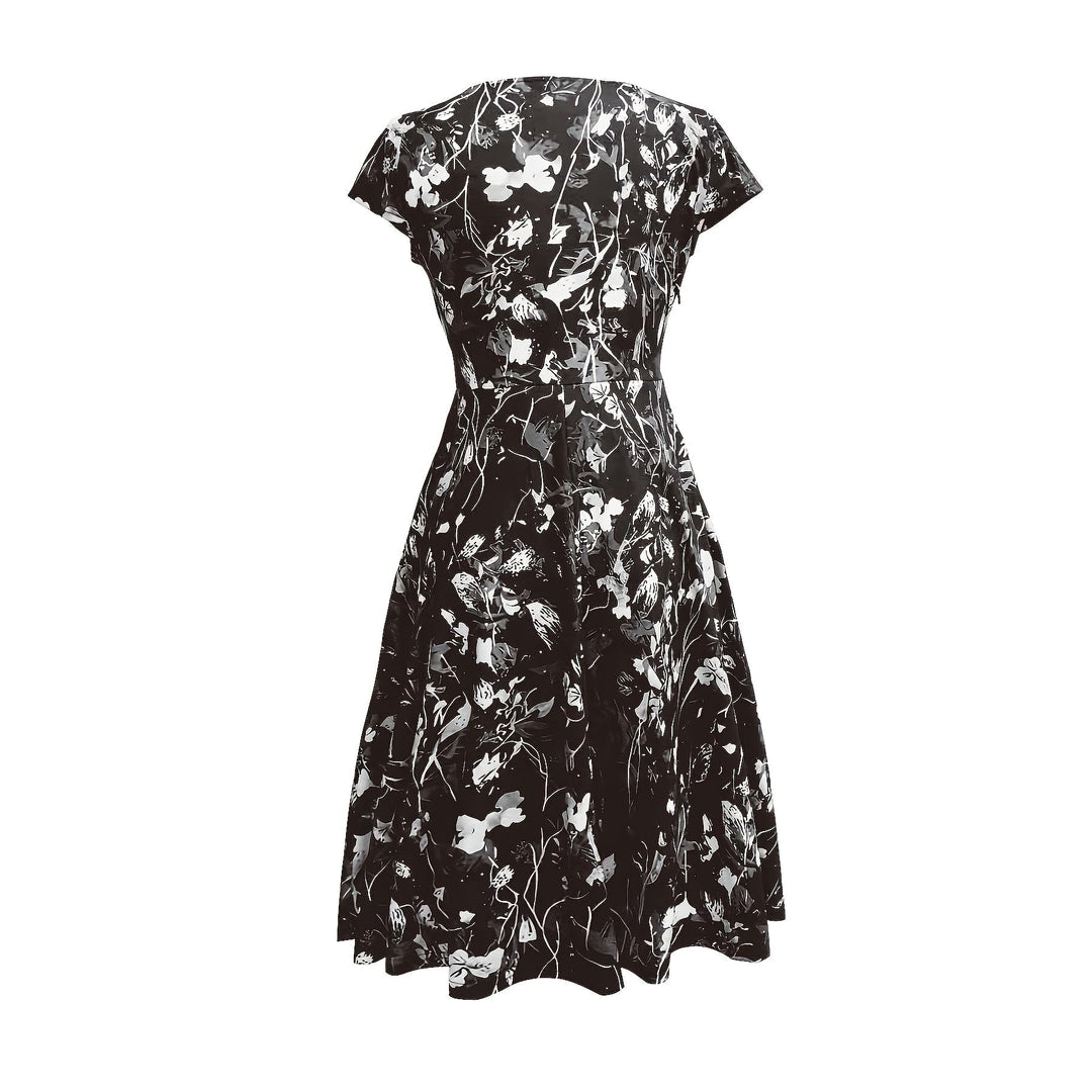 Uomaboutique Helene blomstret midikjole 6
