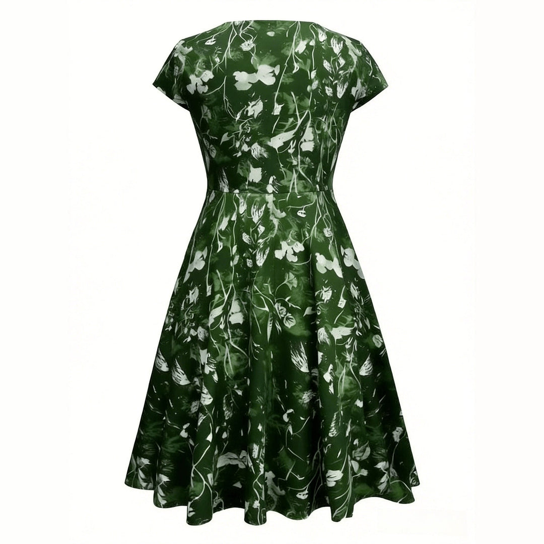Uomaboutique Helene blomstret midikjole 7