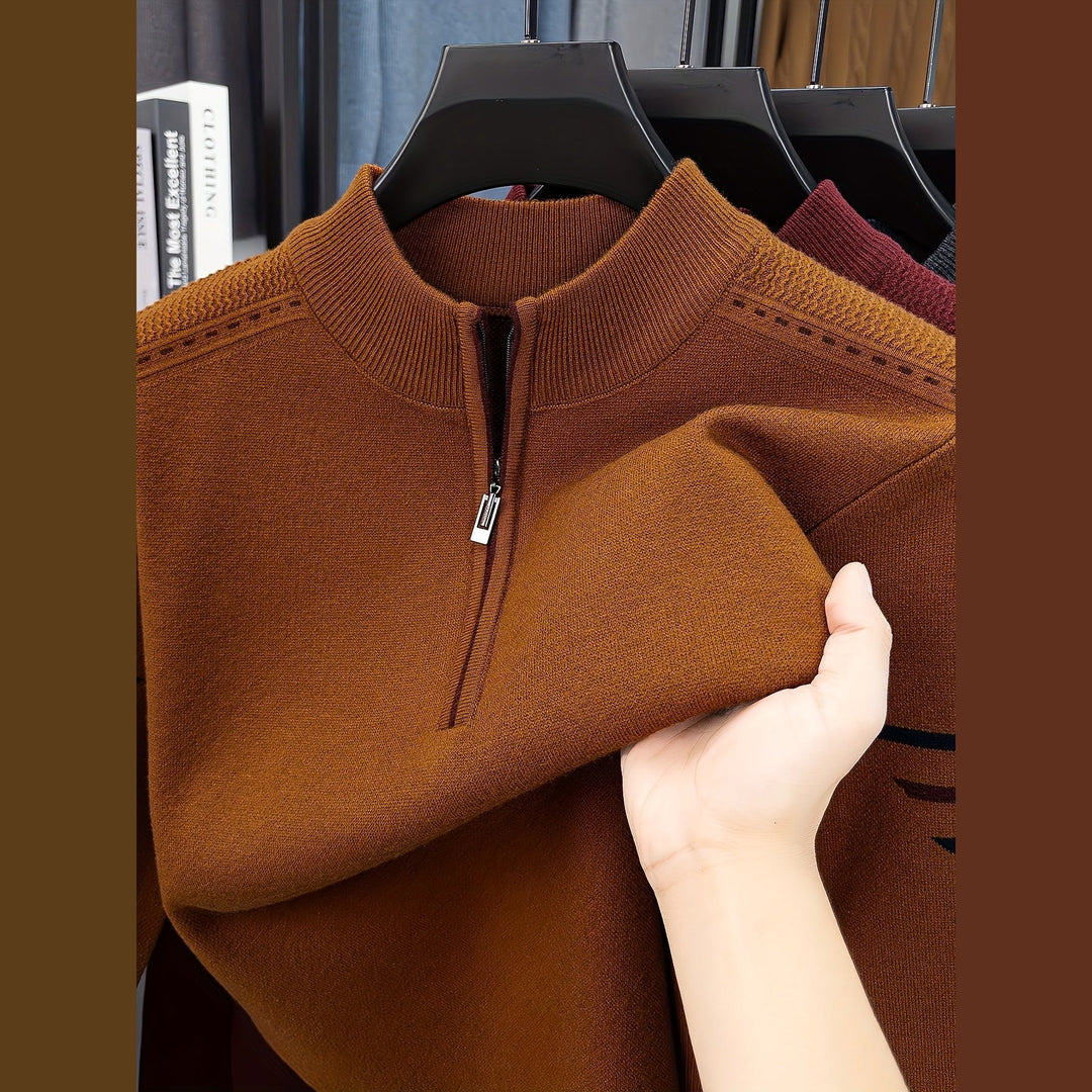 Uomaboutique Jesper sweater med lynlås herre 3