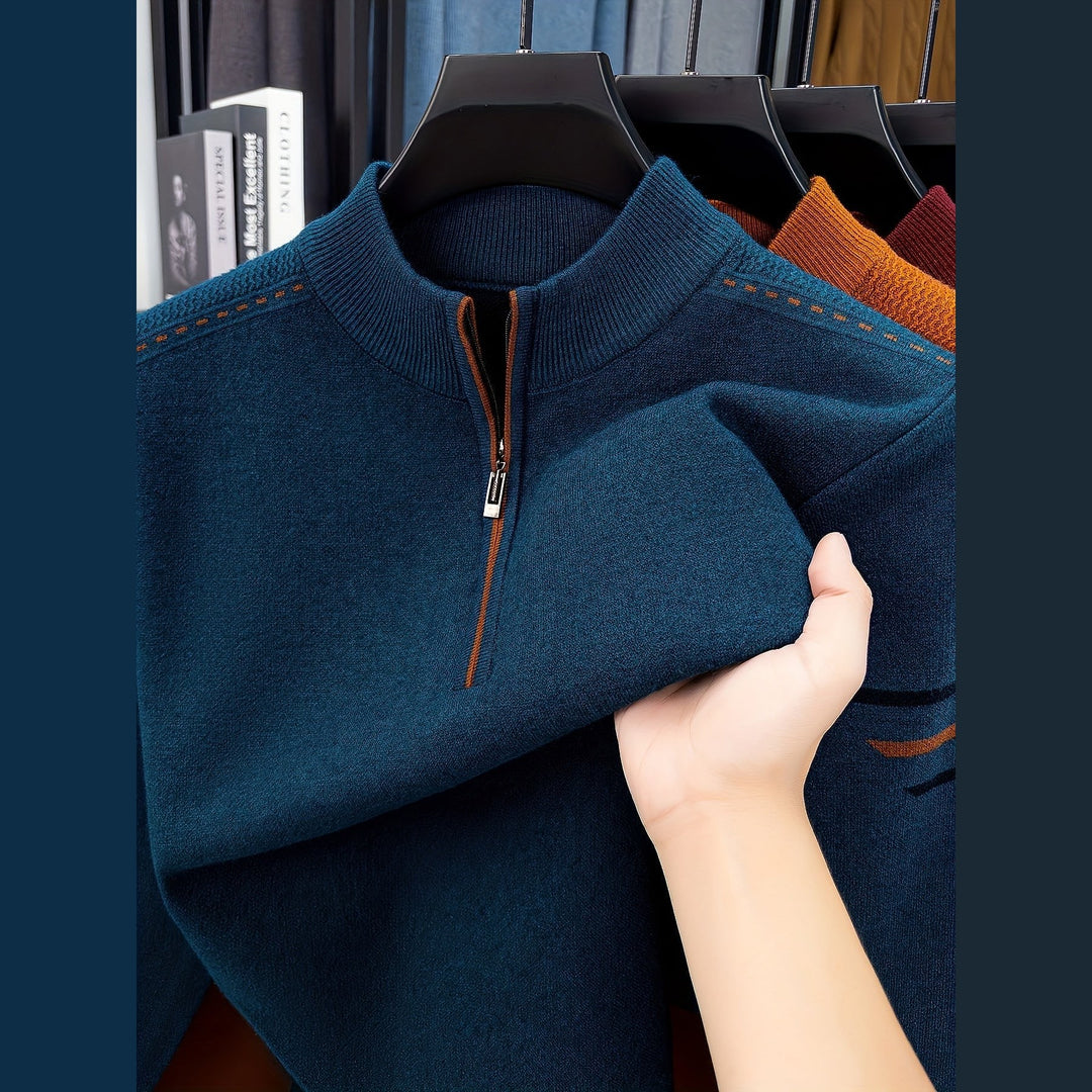 Uomaboutique Jesper sweater med lynlås herre 4