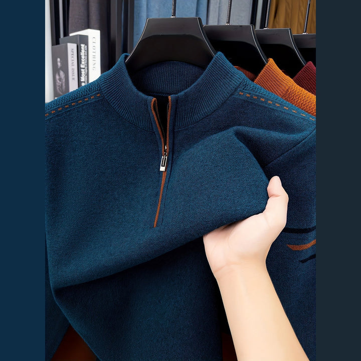 Uomaboutique Jesper sweater med lynlås herre 4