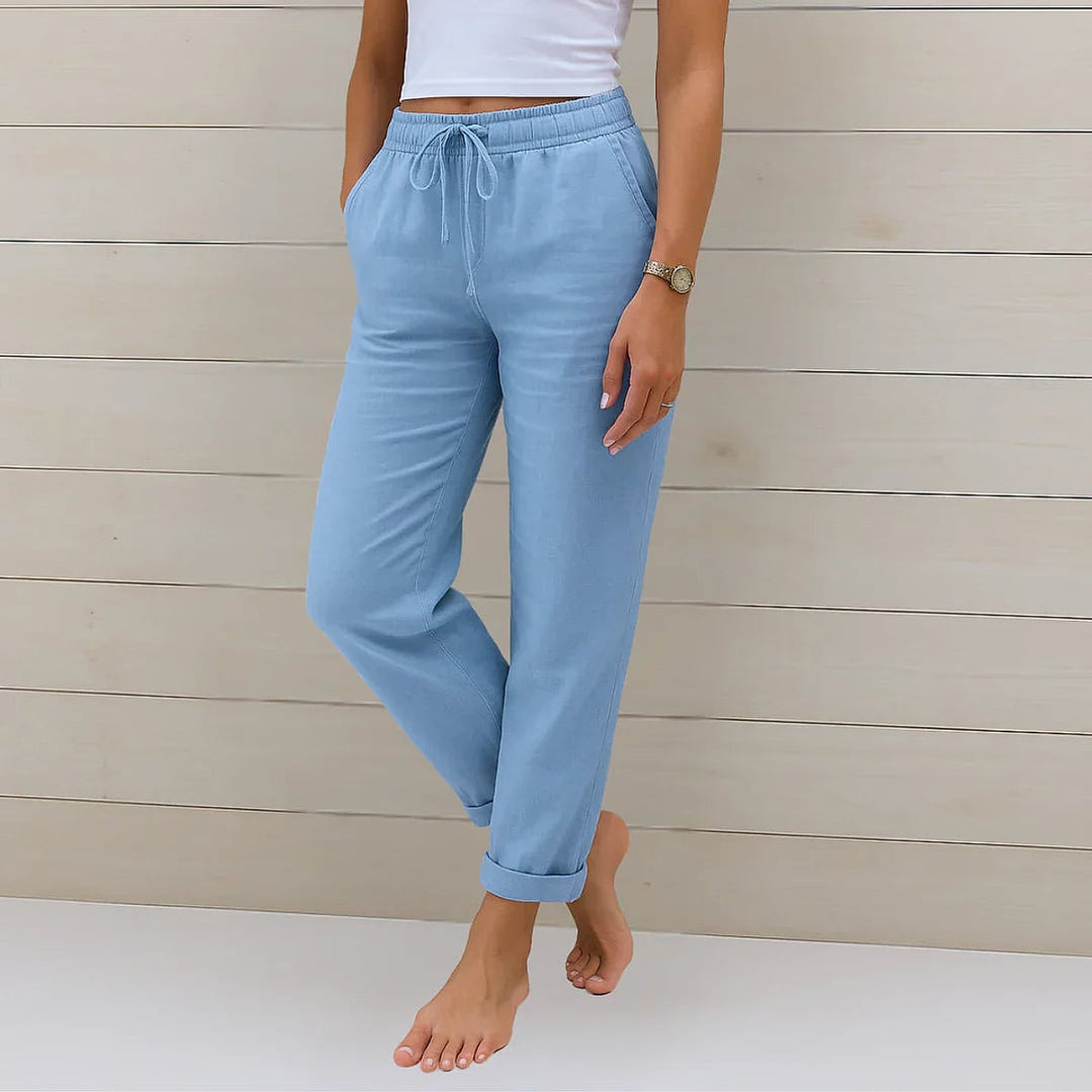 Uomaboutique Kamille bukser med vide ben dame 3