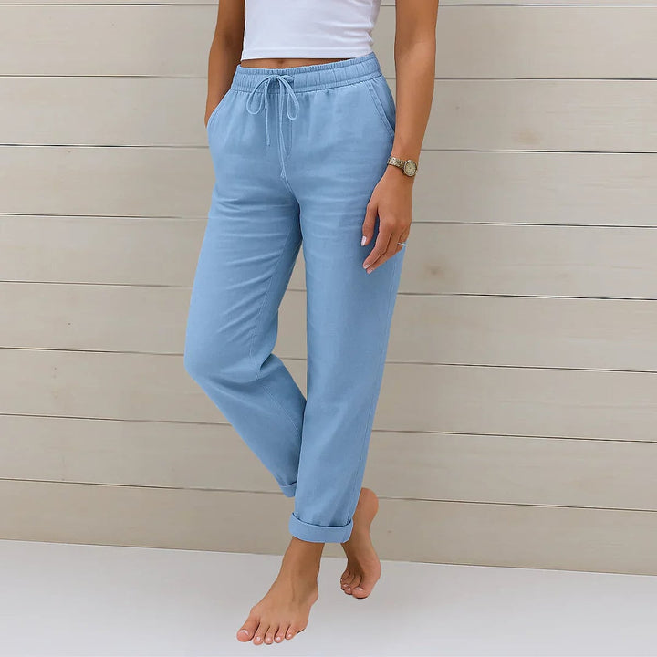 Uomaboutique Kamille bukser med vide ben dame 3