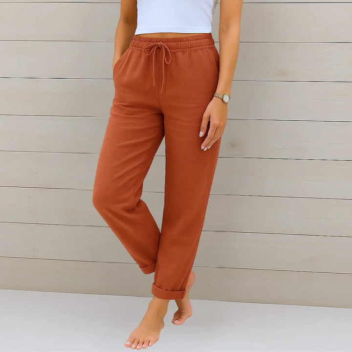 Uomaboutique Kamille bukser med vide ben dame 6