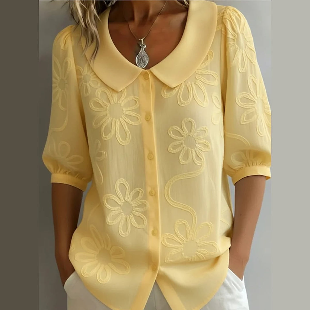 Uomaboutique Kirsten bomuldsbluse dame 1