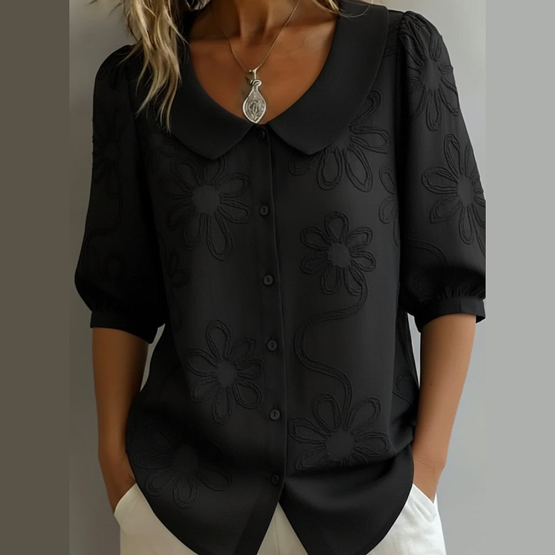 Uomaboutique Kirsten bomuldsbluse dame 5