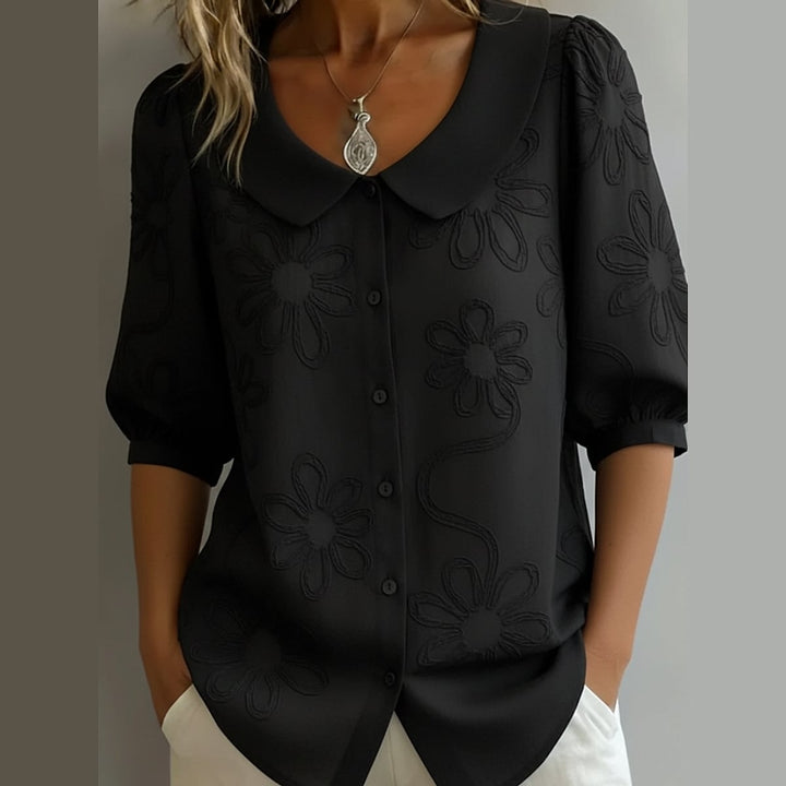 Uomaboutique Kirsten bomuldsbluse dame 5