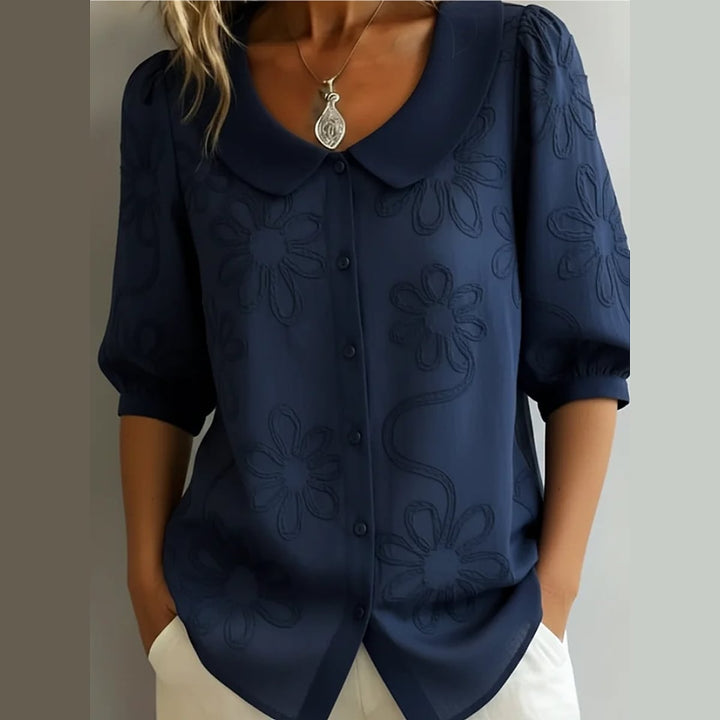 Uomaboutique Kirsten bomuldsbluse dame 6