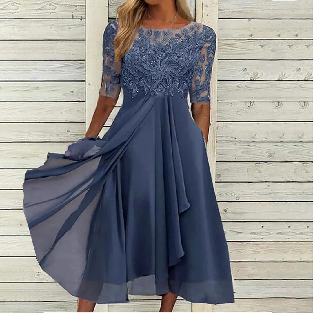 Uomaboutique Marie lang festkjole dame 1