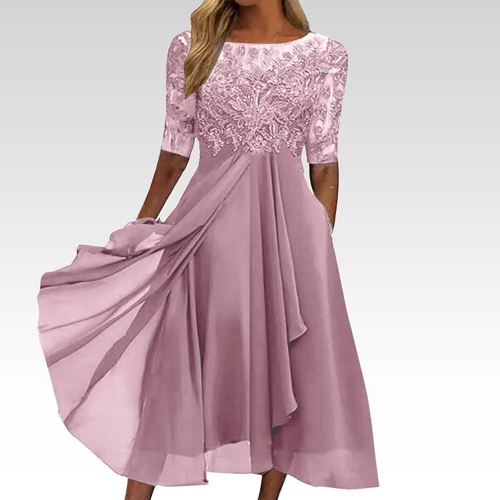 Uomaboutique Marie lang festkjole dame 2