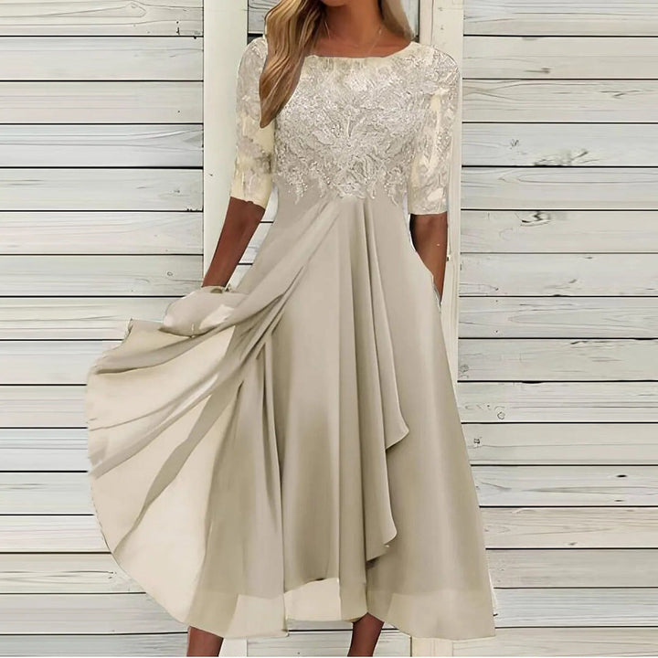 Uomaboutique Marie lang festkjole dame 3