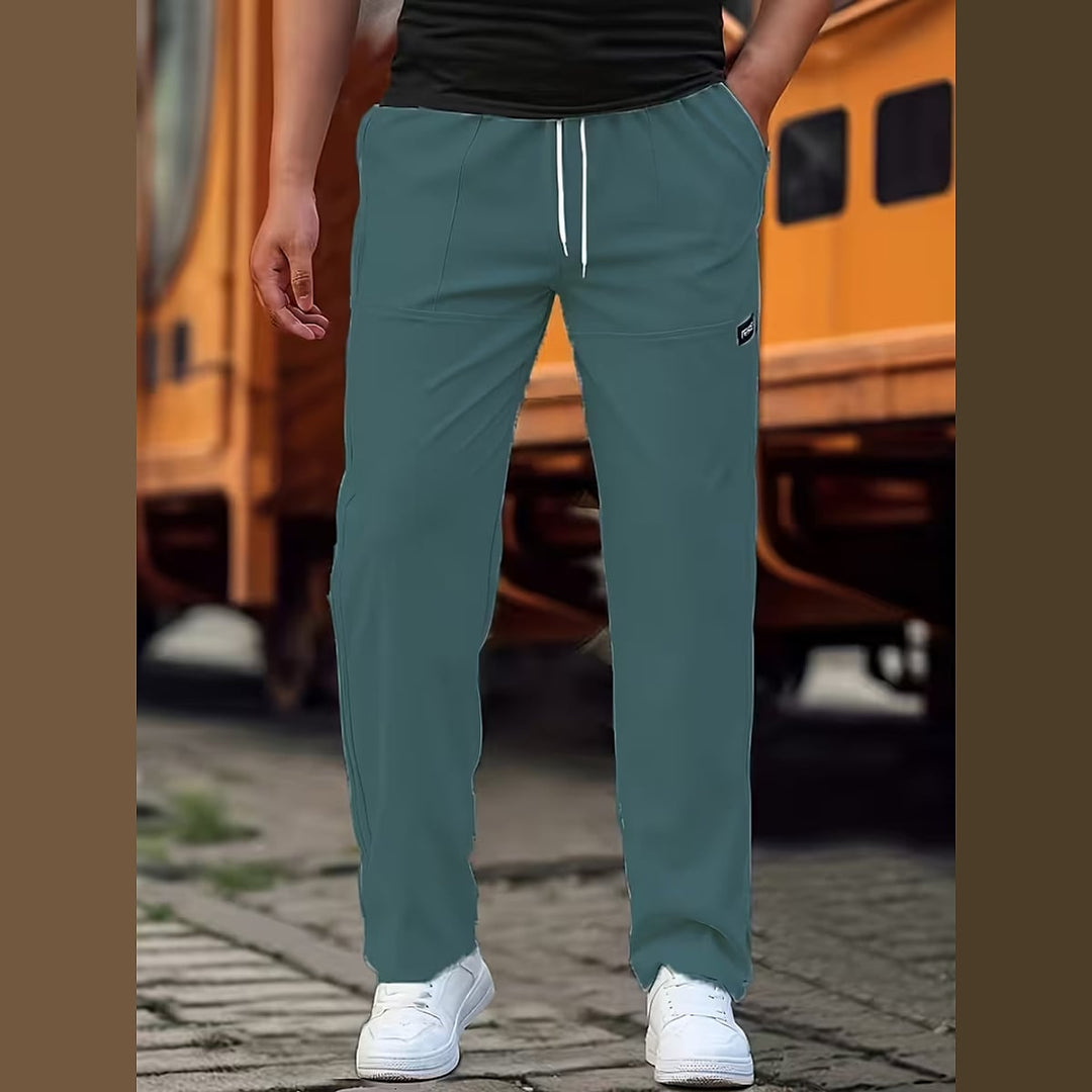 Uomaboutique Marius lange bukser med elastik i taljen 4