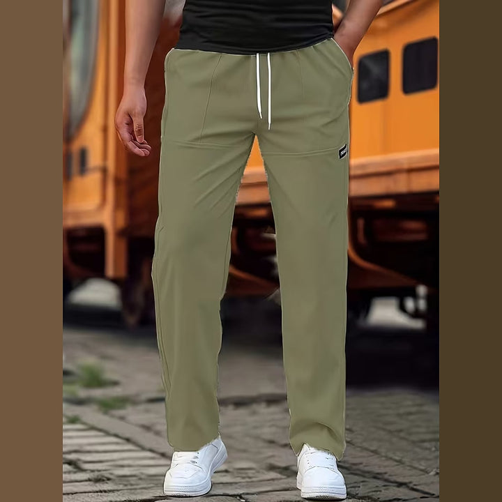 Uomaboutique Marius lange bukser med elastik i taljen 5
