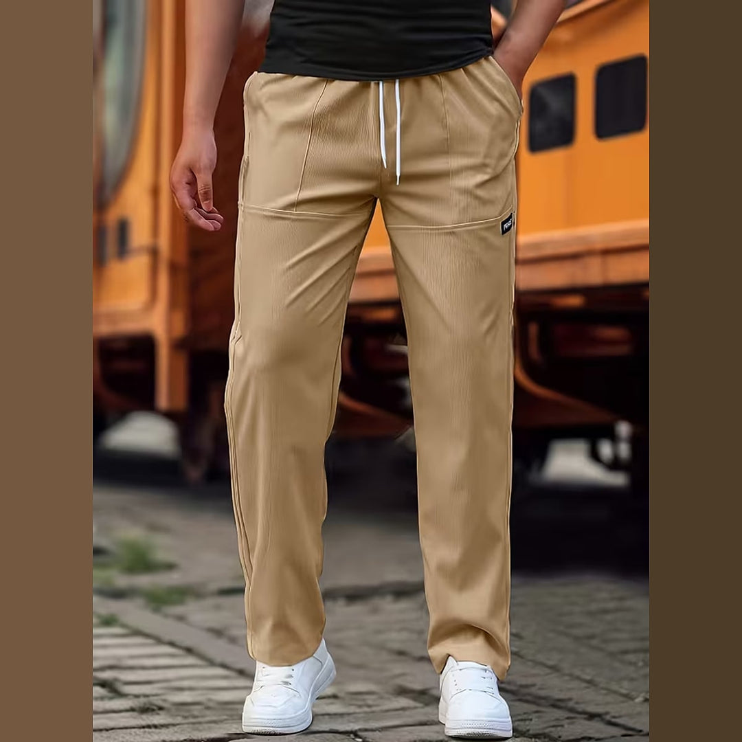 Uomaboutique Marius lange bukser med elastik i taljen 6