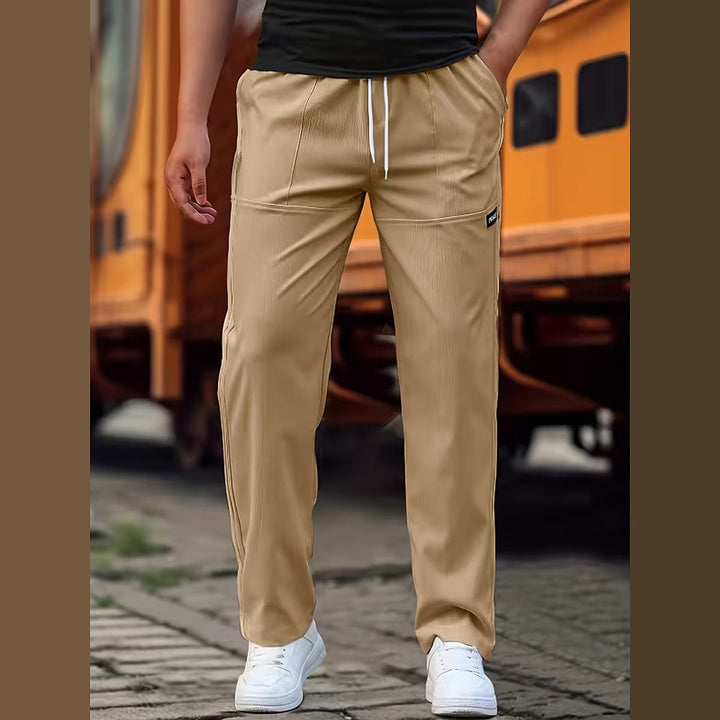 Uomaboutique Marius lange bukser med elastik i taljen 6