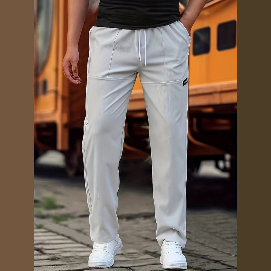 Uomaboutique Marius lange bukser med elastik i taljen 7