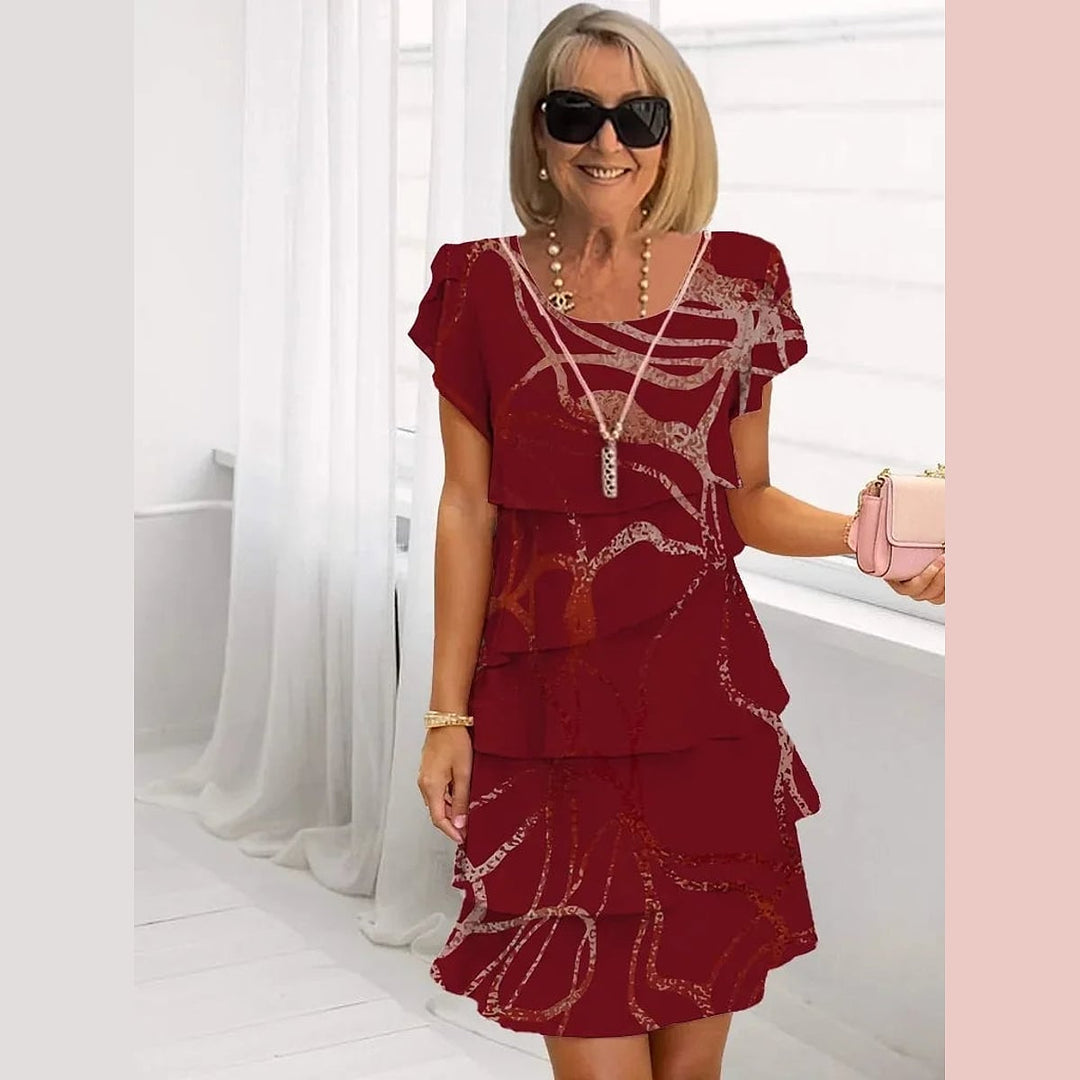 Uomaboutique Ulla blomstret kjole dame 11