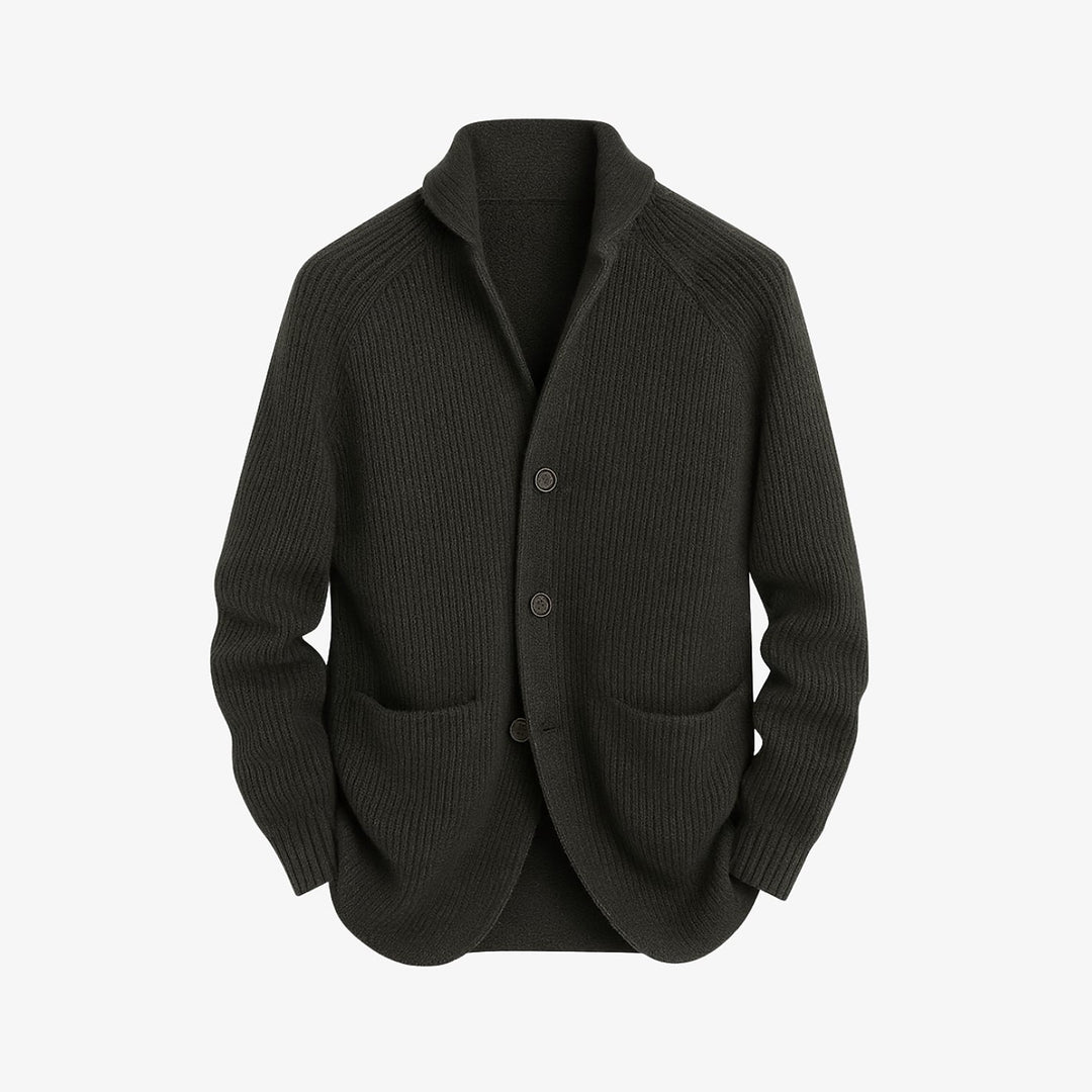 Uomaboutique Viggo strikcardigan med knapper 1